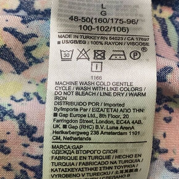 GAP Multicolor Floral Tiered Balloon Sleeve Midi Maternity Dress - Picture 11 of 12